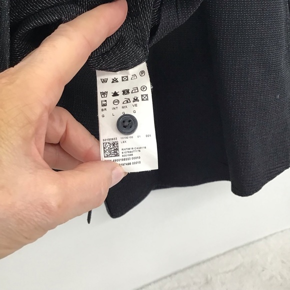 BOSS Hugo Boss Men’s Casual Button-Down Textured Shirt Black Career Size Large - Picture 4 of 8